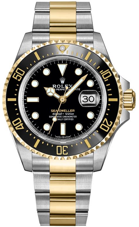 rolex oyster perpetual sea dweller yellow|Rolex Sea-Dweller 43mm price.